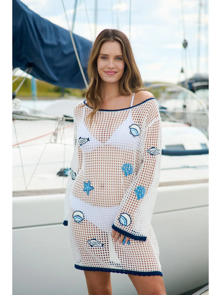 Marina Coverup Dress with Icons