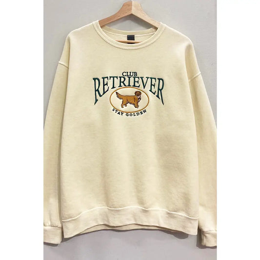 Embroidered Retriever Sweatshirt (New Color)