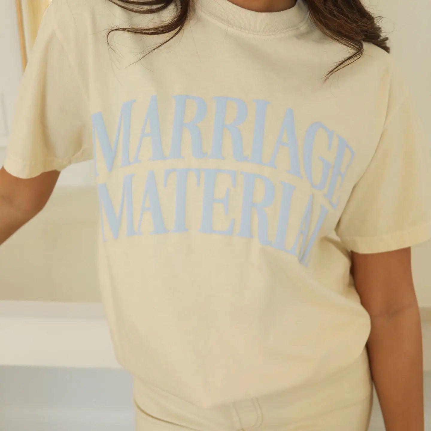 F+S: Marriage Material Tee | Bridal
