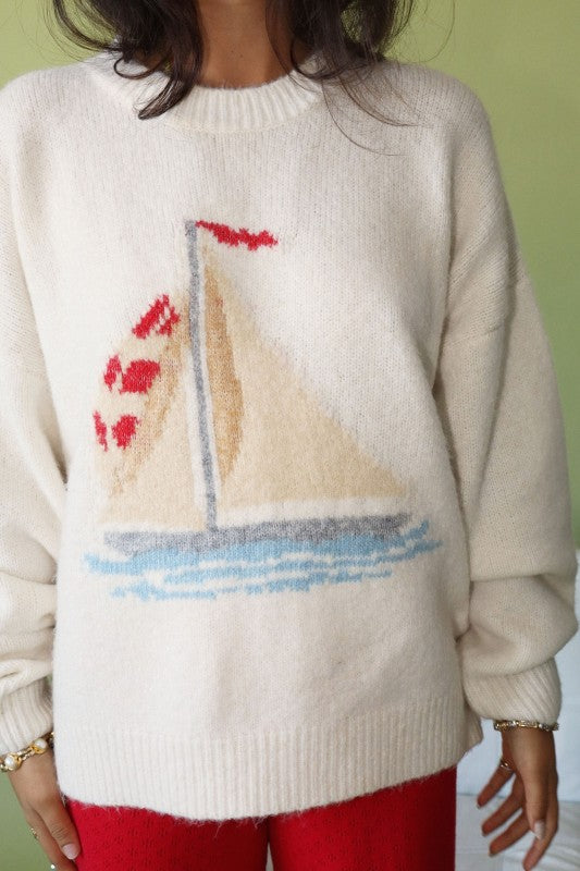 Let's Sail Cozy Crewneck