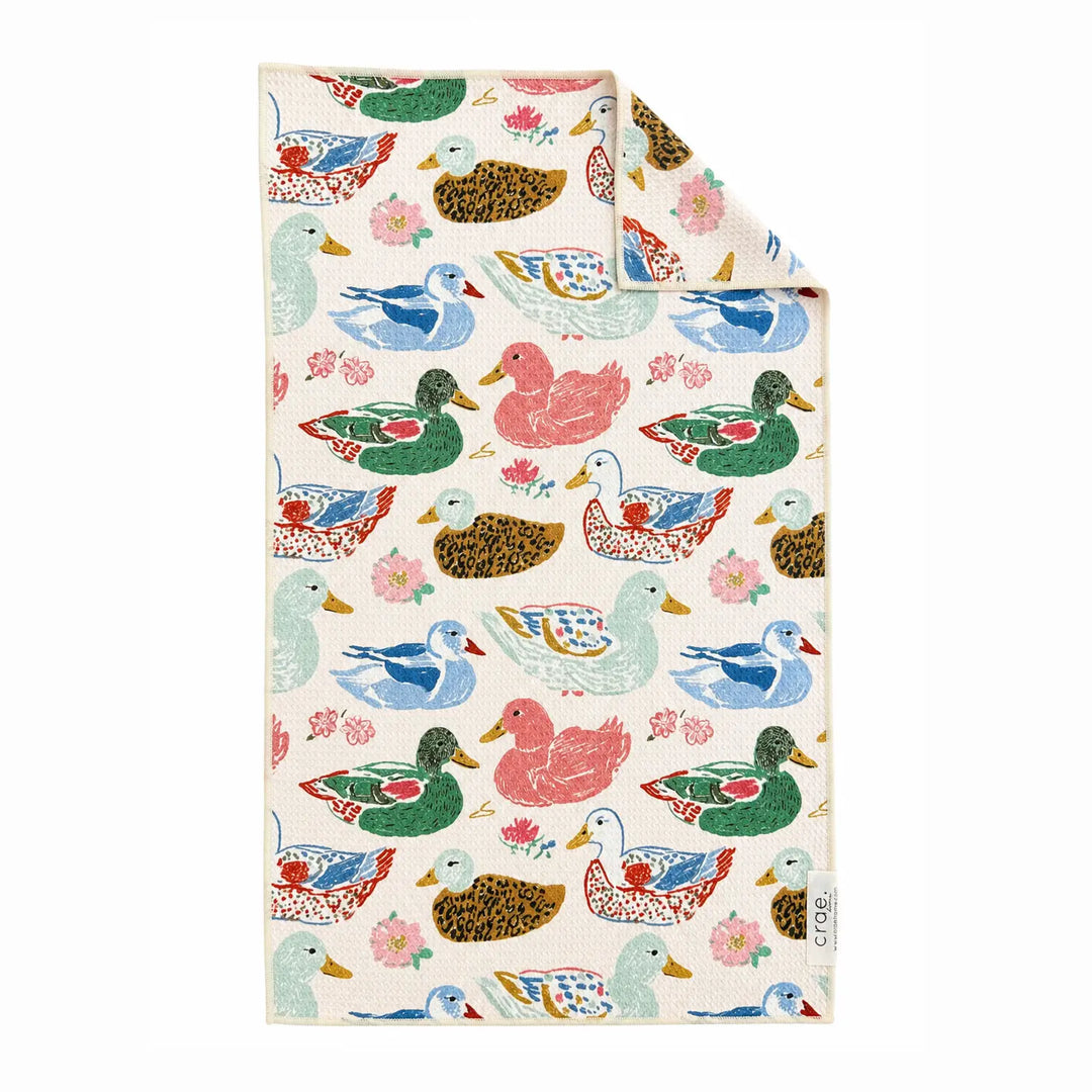 Pondside Feeding: Double-Sided Hand Towel