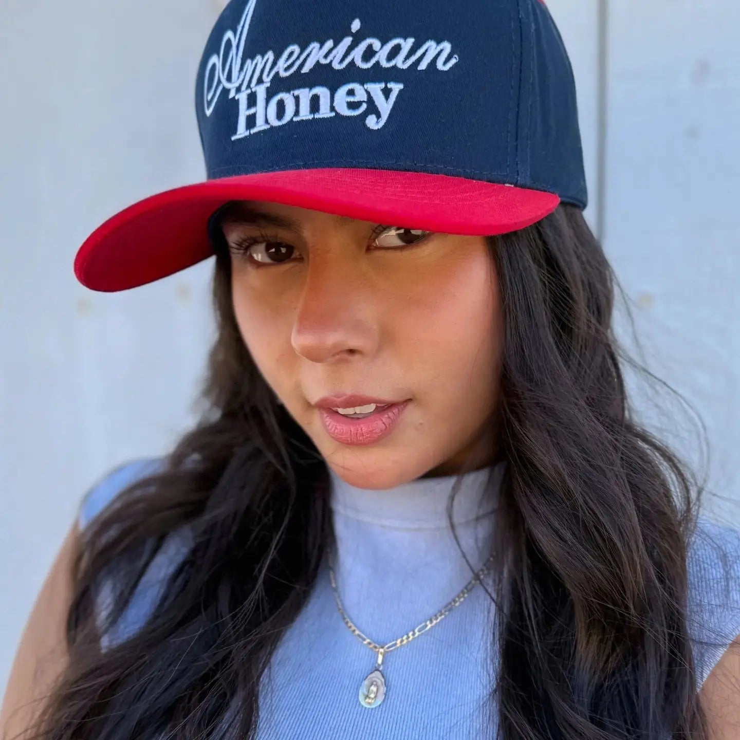 "American Honey" Puff Embroidered Trucker Hat