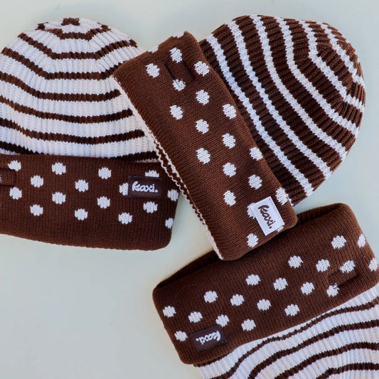 Polka Dot Reversible Beanie