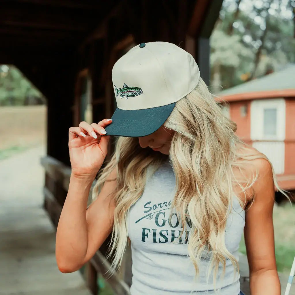 Rainbow Trout Embroidered Hat