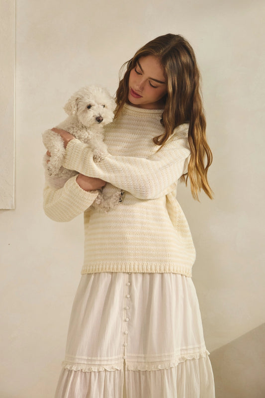 Everyday Cozy Stripe Knit Sweater