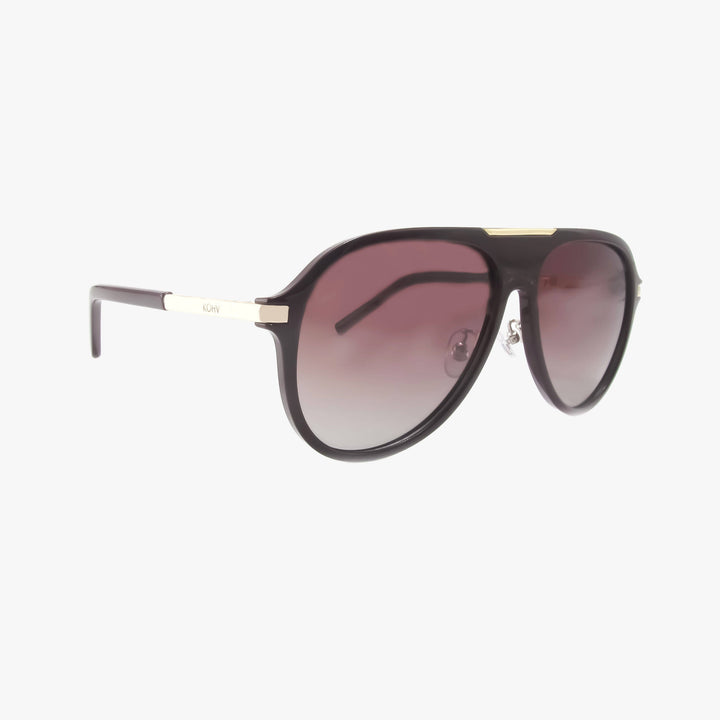 AURA PLUM Polarized Fashion Aviator Sunglasses