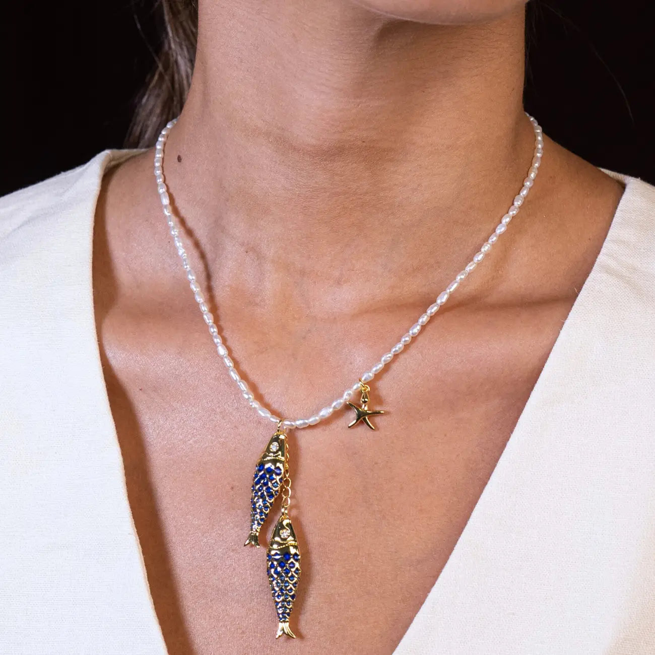 Double Fish Necklace