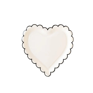 Scalloped Heart Paper Plate | Valentine's Day