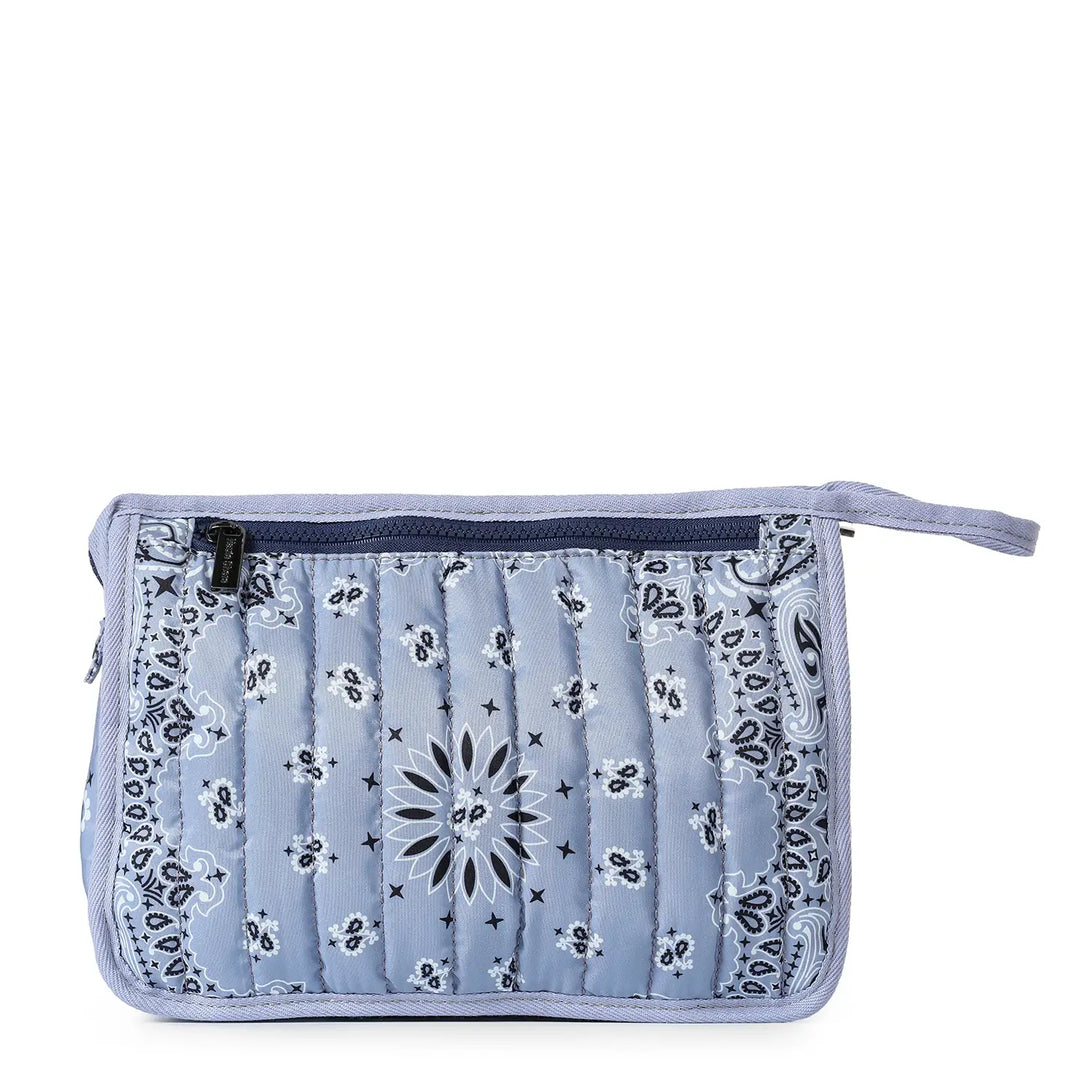 Bandana Print Pouch - Beau Light Blue