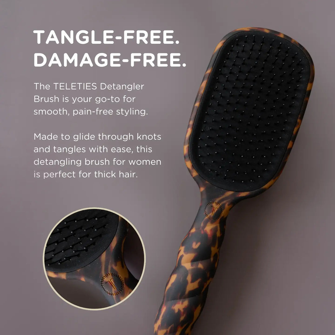 Detangler Hair Brush For Thick Hair - Tortoise