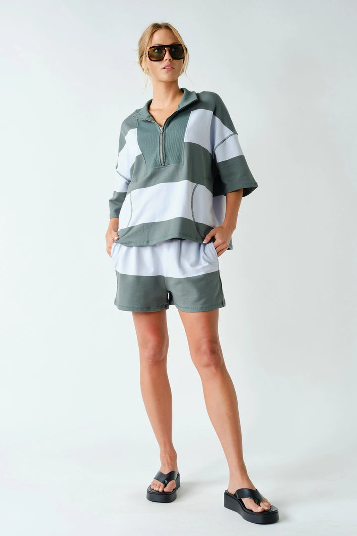 Going Places Striped Shorts