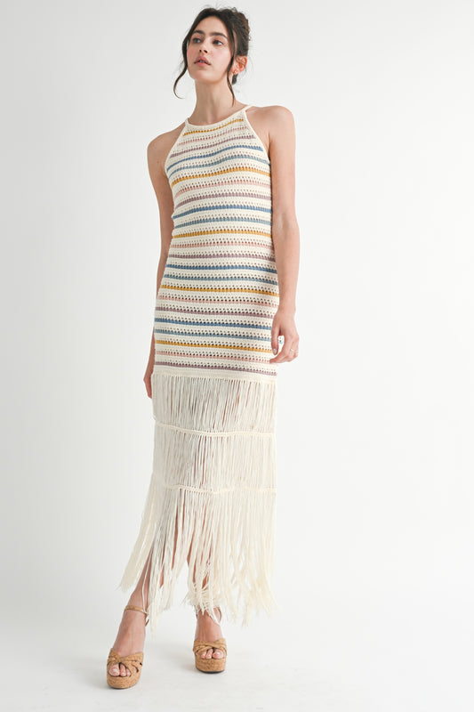 Fringin' Around Maxi Dress