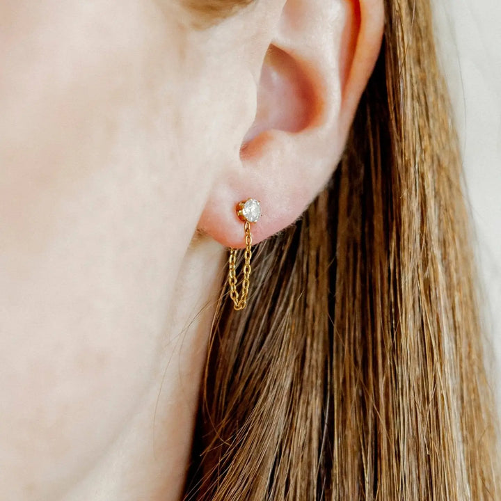 Screwback Stud Earrings - Indy Gold