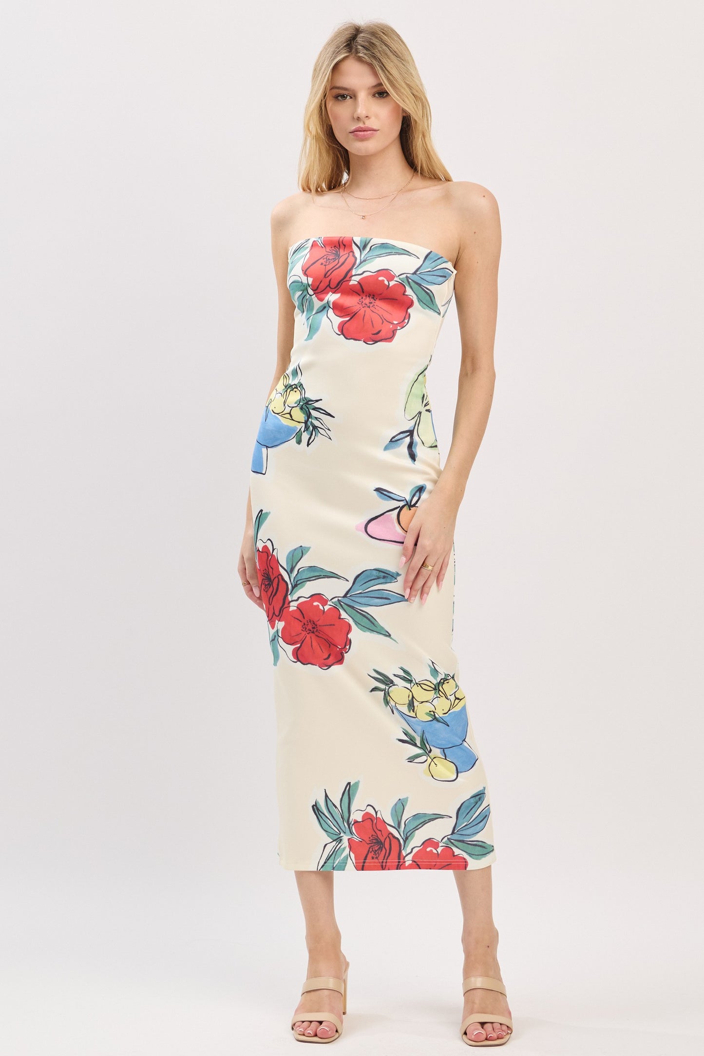Vintage Floral Maxi Dress