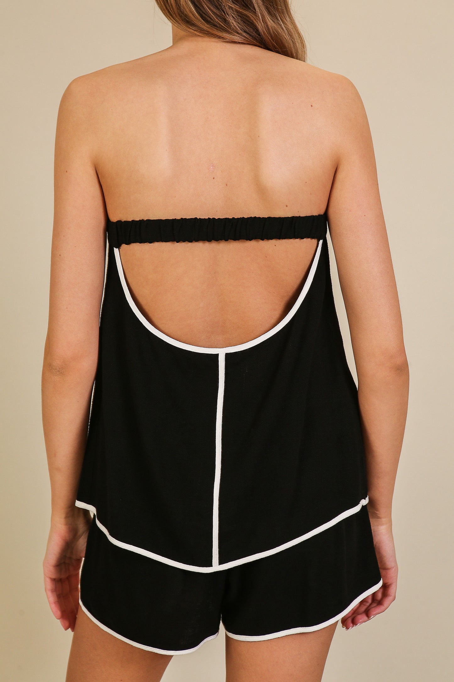 Contrast Piping Shorts