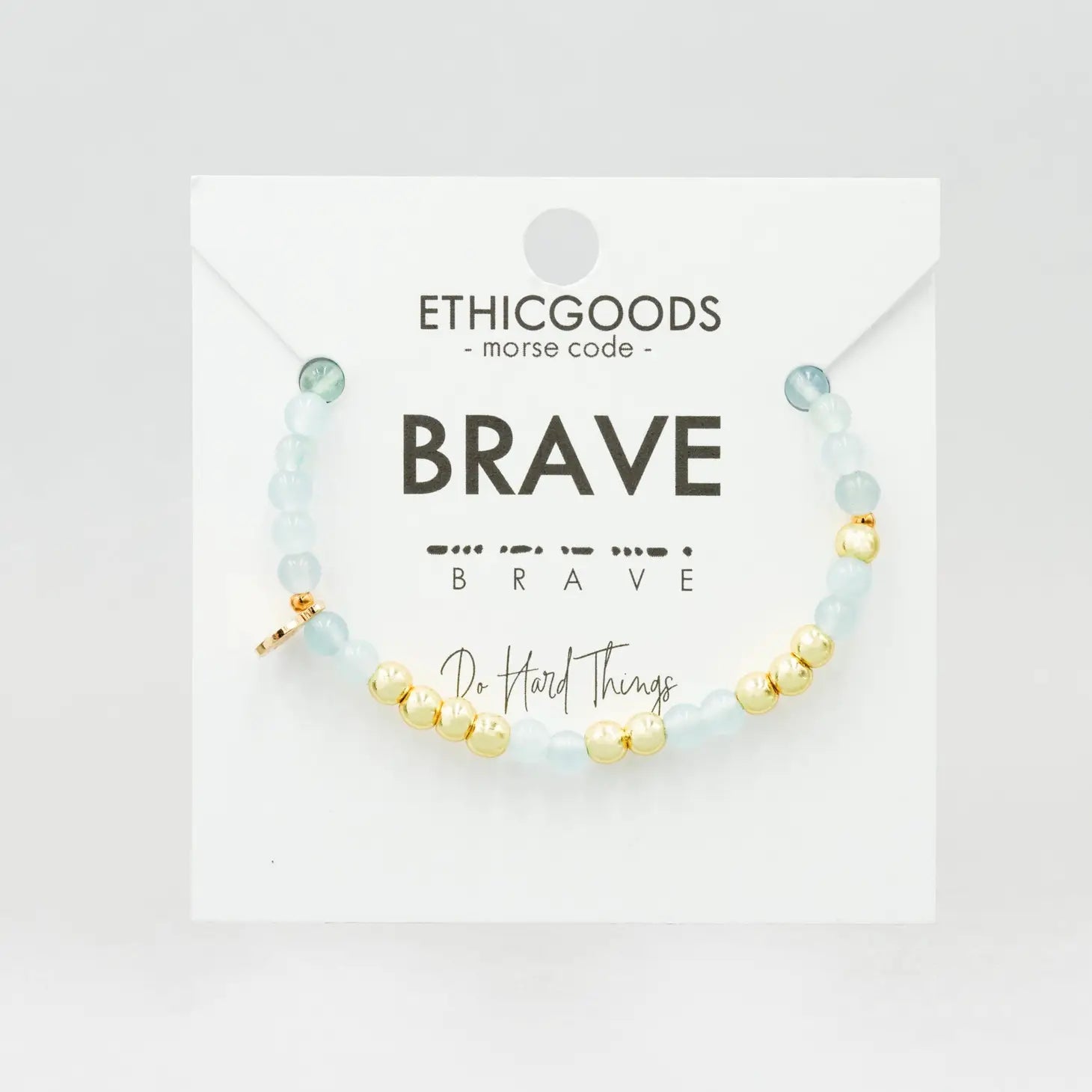 Brave - Morse Code Bracelet