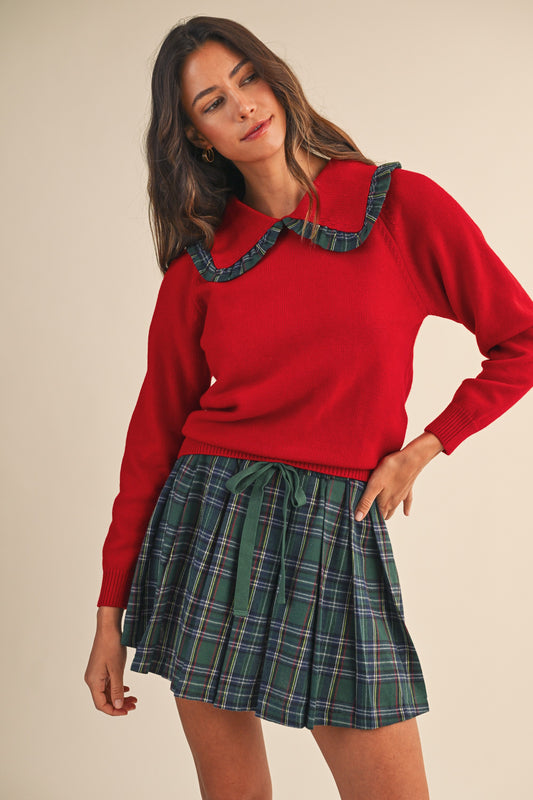 Christmas Tartan Skort