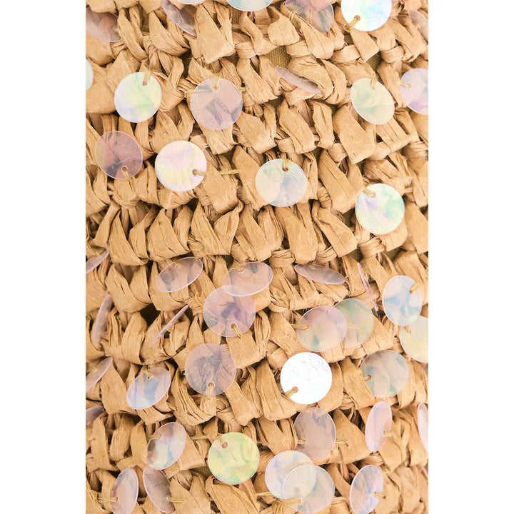 Ocean Whimsy Raffia Fish Bag
