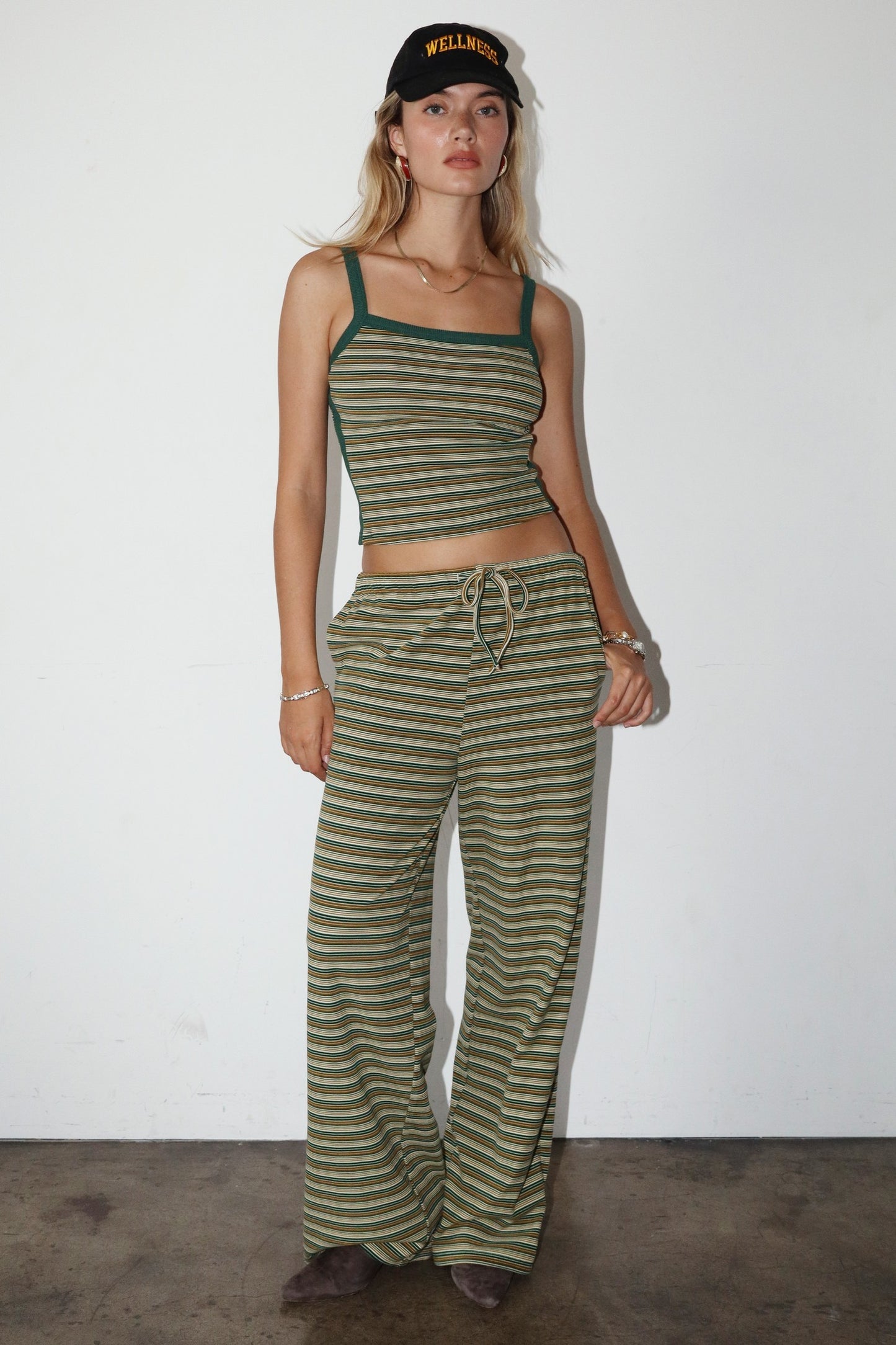 Striped Ribbed Tank Top