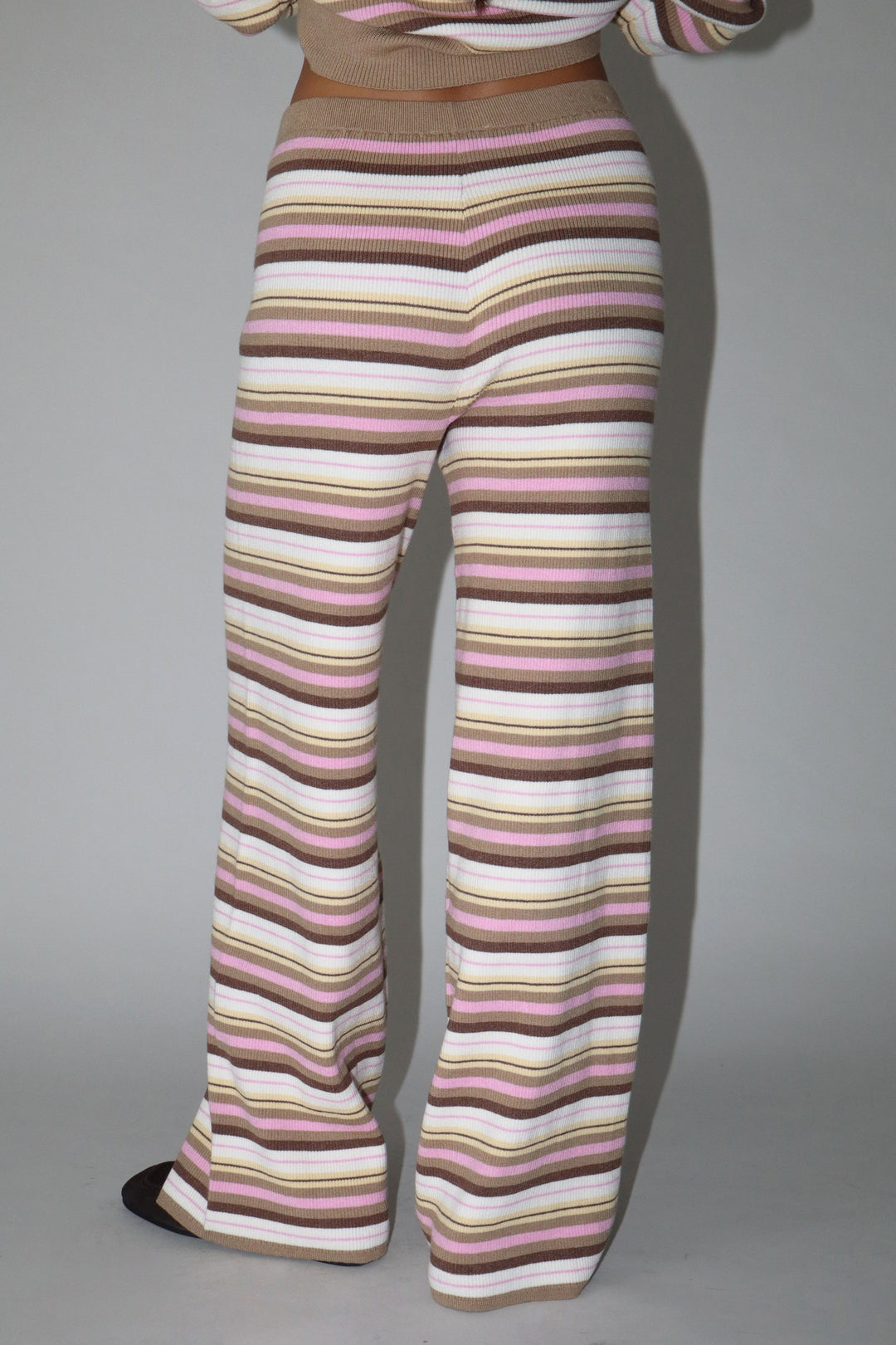 Brown/Pink Multi Striped Pants