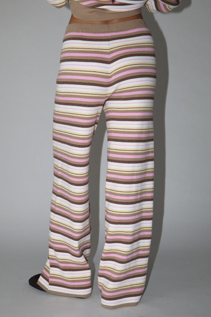 Brown/Pink Multi Striped Pants