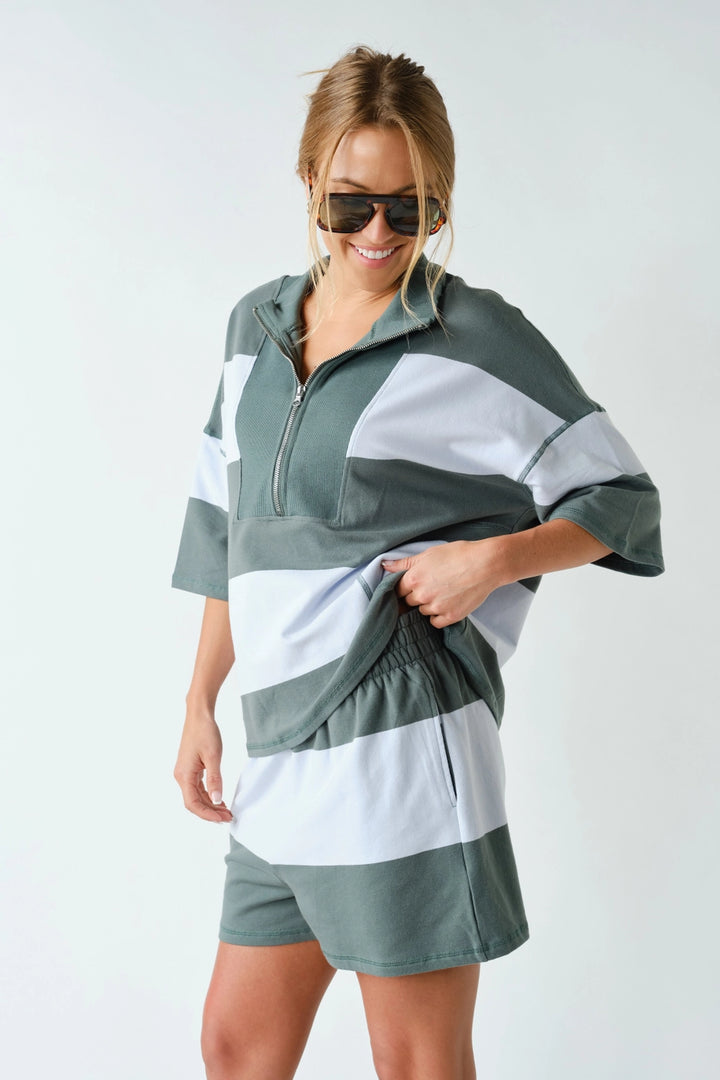 Going Places Striped Shorts