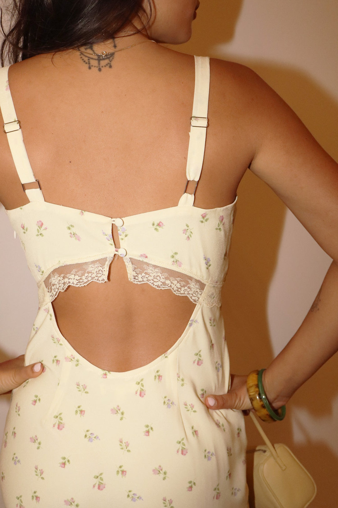 Lemon Blossom Midi Dress