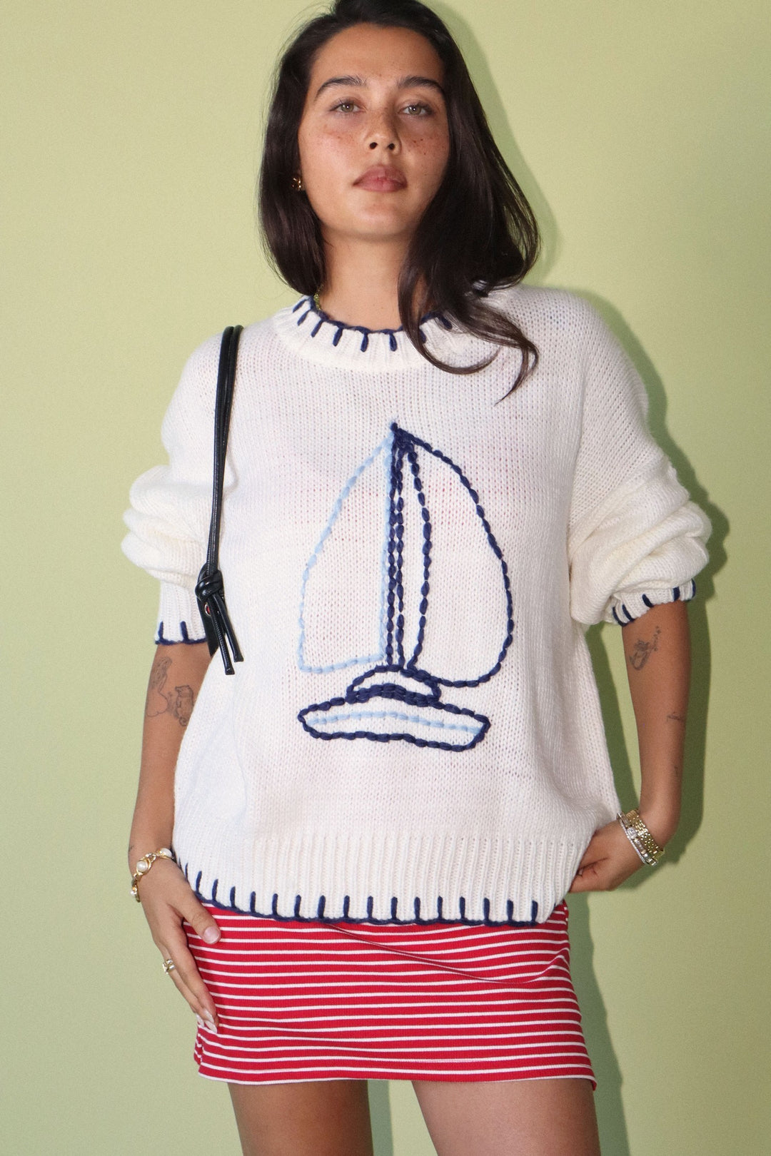Sailboat Knit Sweater