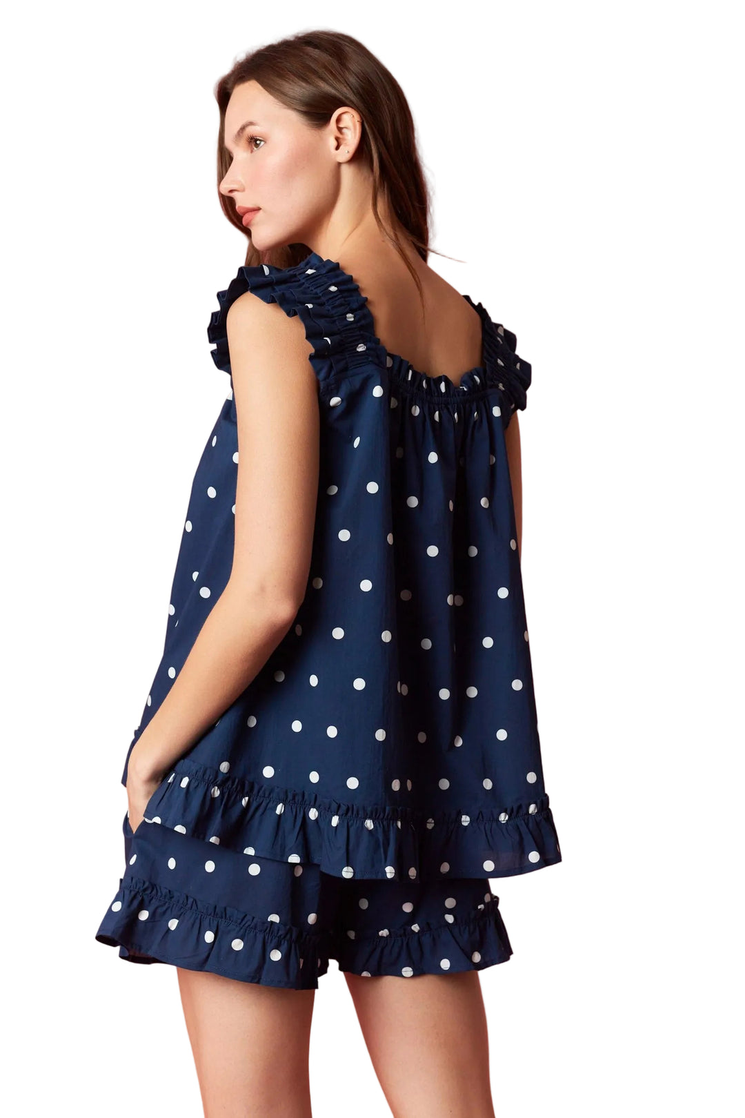 Polka Dot Ruffle Shorts