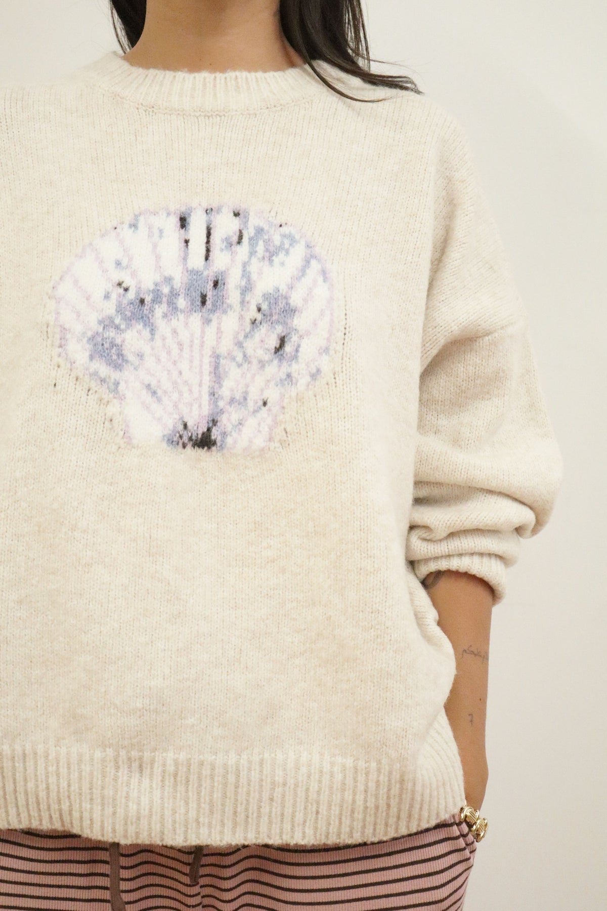 Seashell Knit Sweater – The Ivory Palm
