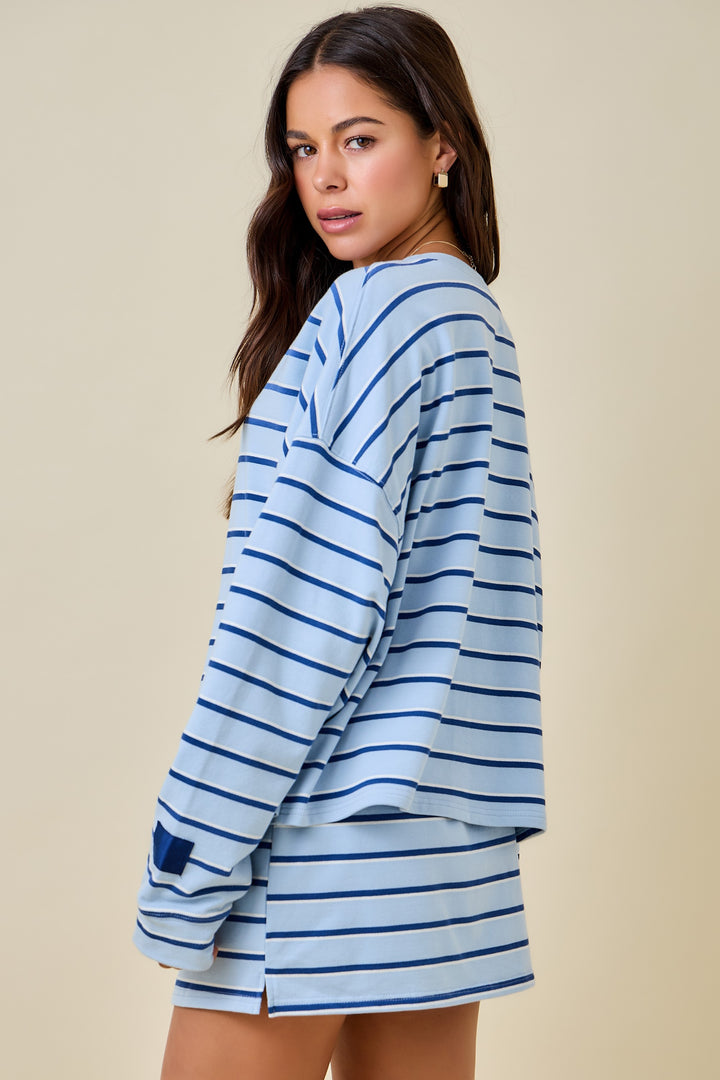 Gone Coastal Striped Top