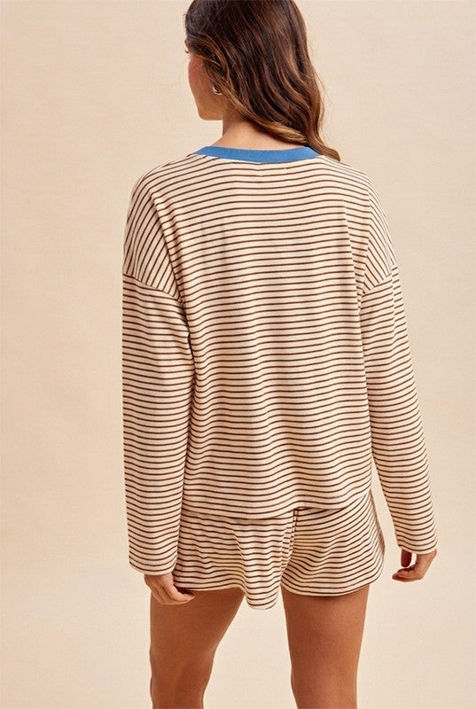 Striped Pull-on Shorts