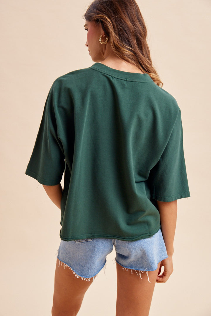 Mallard Duck Patchwork Dolman Sleeve Knit Top