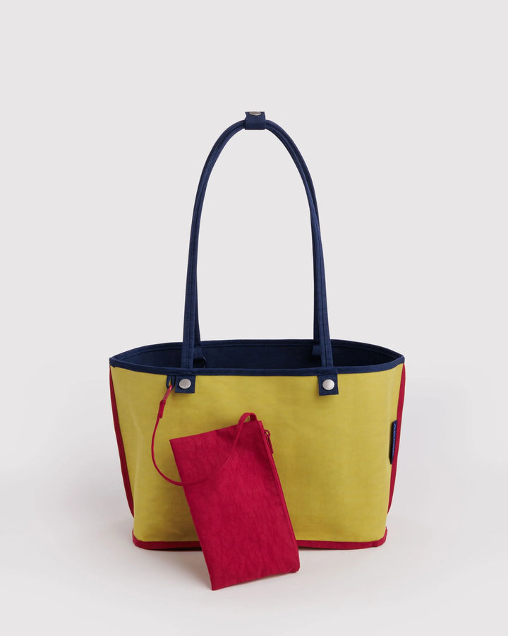Navy Mix Baggu Medium Nylon Reversible Tote