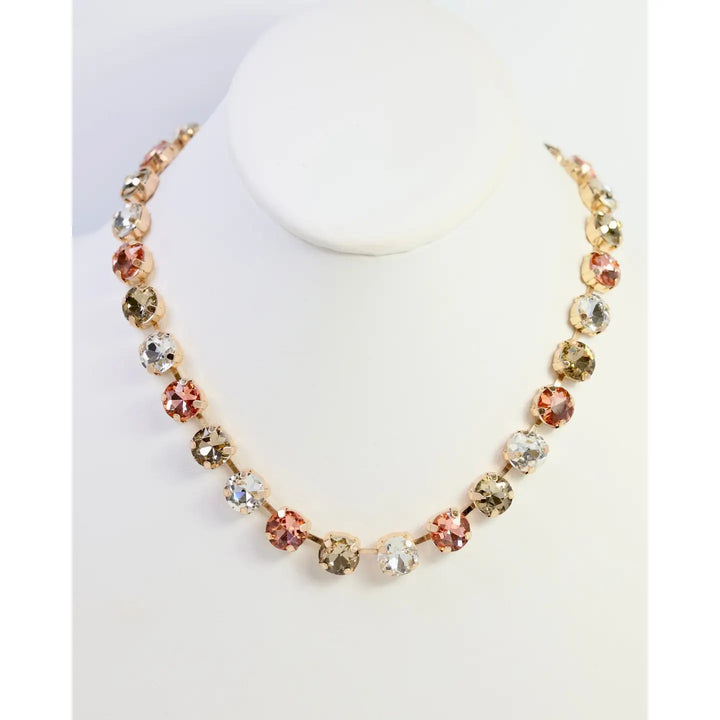 Andi Rhinestone Necklace Tpz Lt Mul