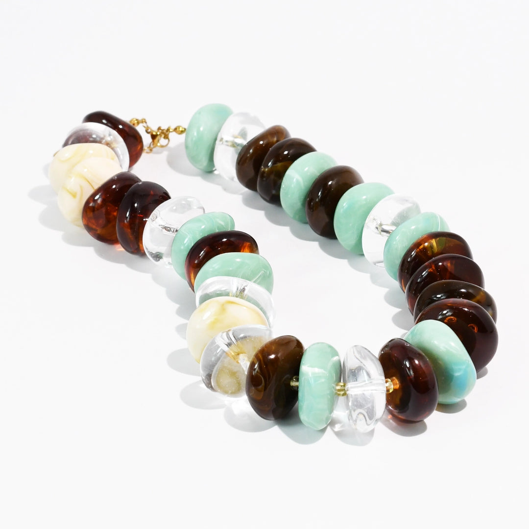 The Icon Mint/Brown Necklace