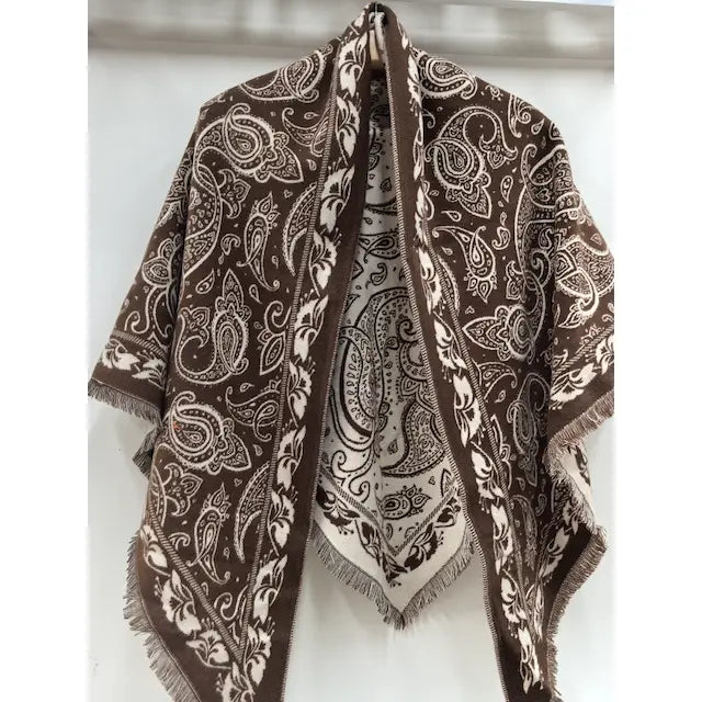 Brown Bandana Style Scarf