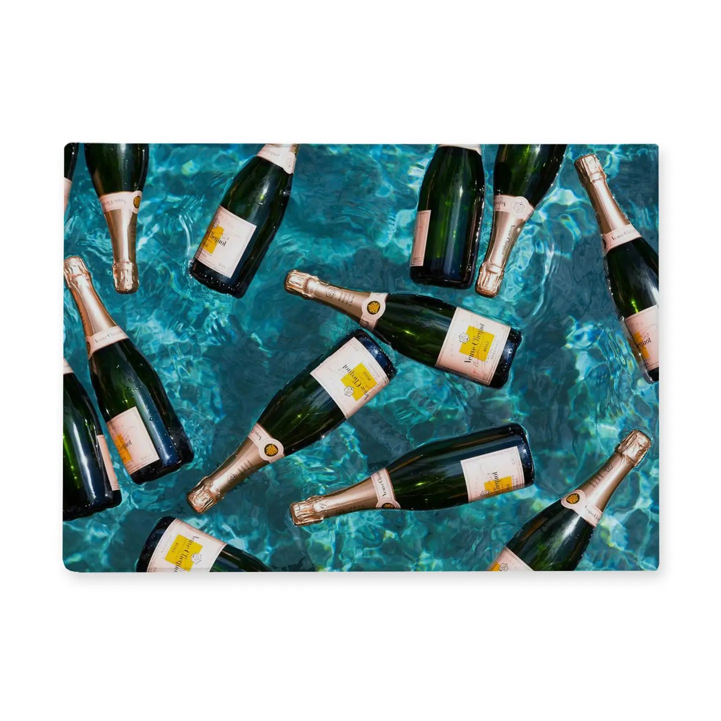 Cutting Board- Water Champagne Bottles