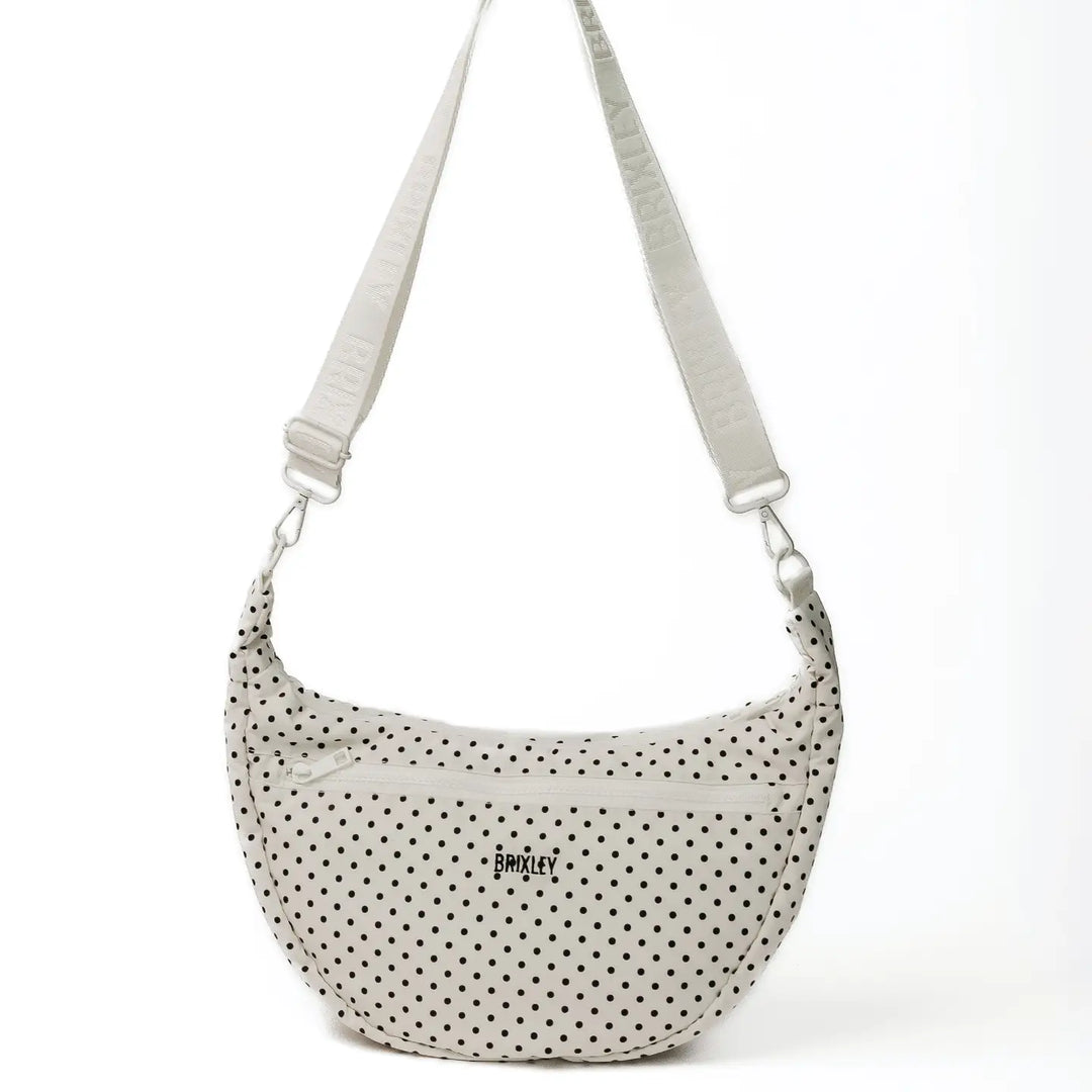 Pearl Dot Crescent Bag | Brixley