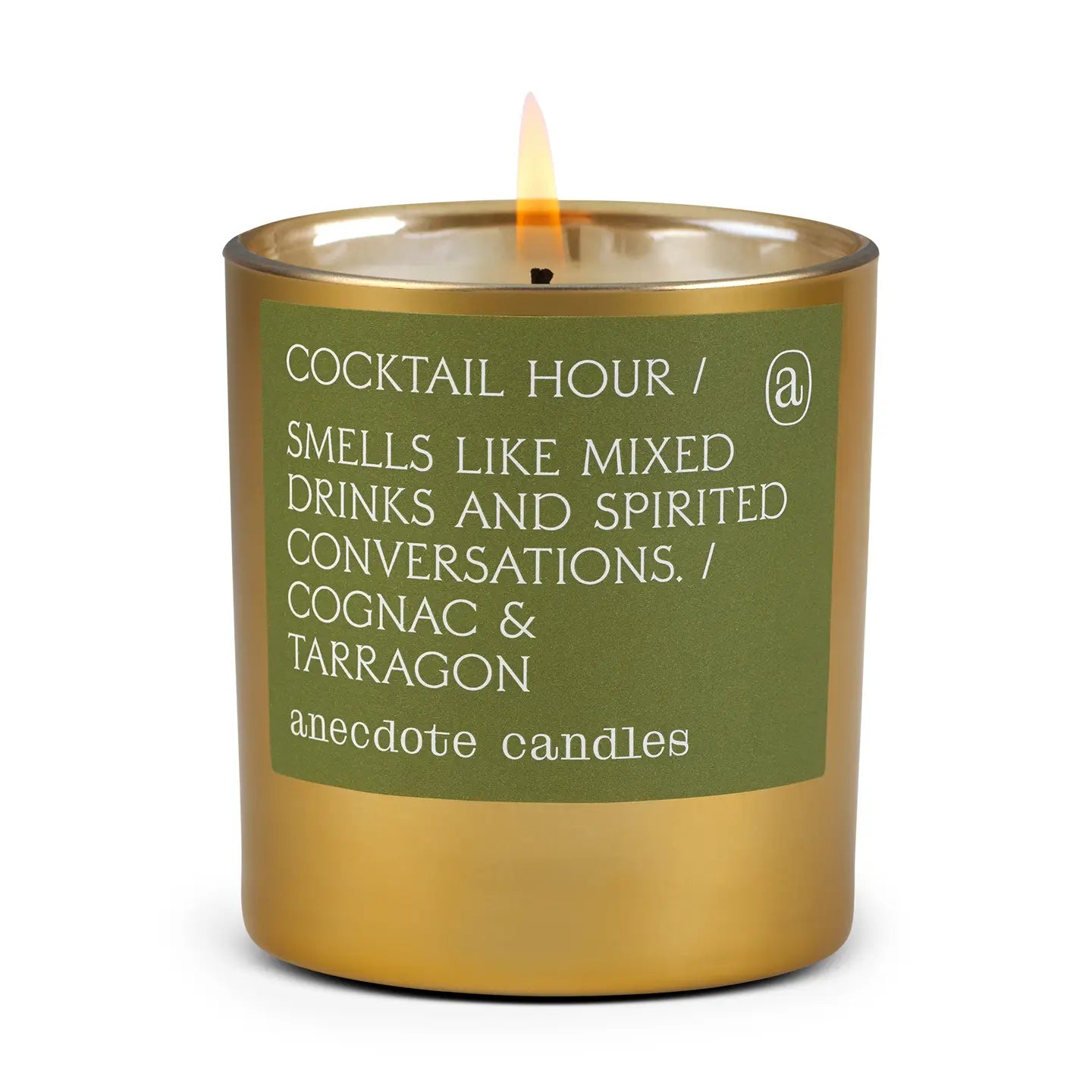 Cocktail Hour (Cognac & Tarragon) Gold Tumbler Candle