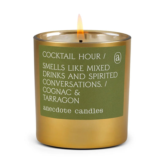 Cocktail Hour (Cognac & Tarragon) Gold Tumbler Candle