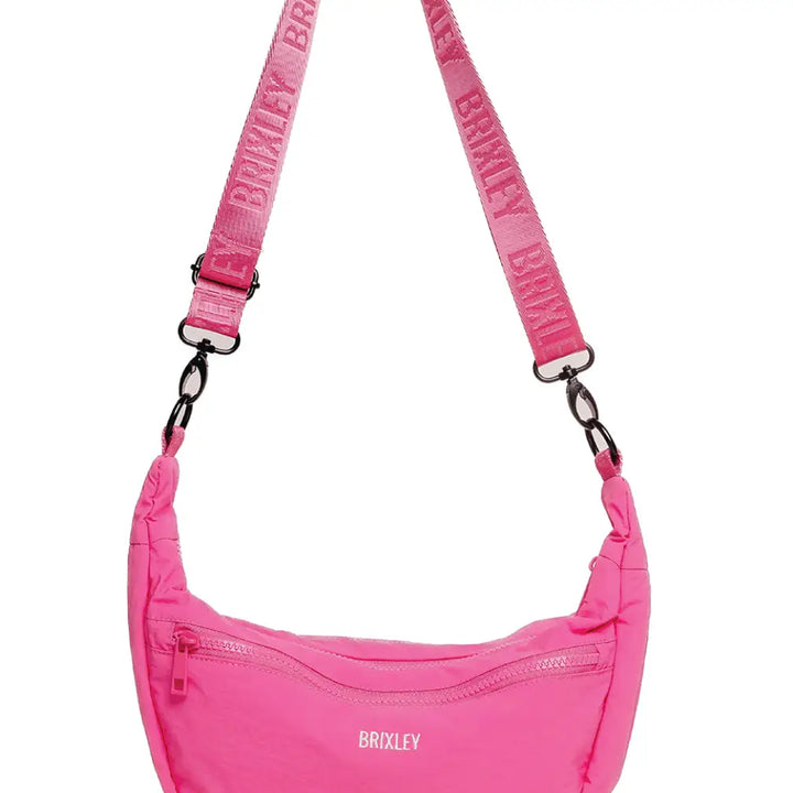 Bubblegum Crescent Bag | Brixley Bags