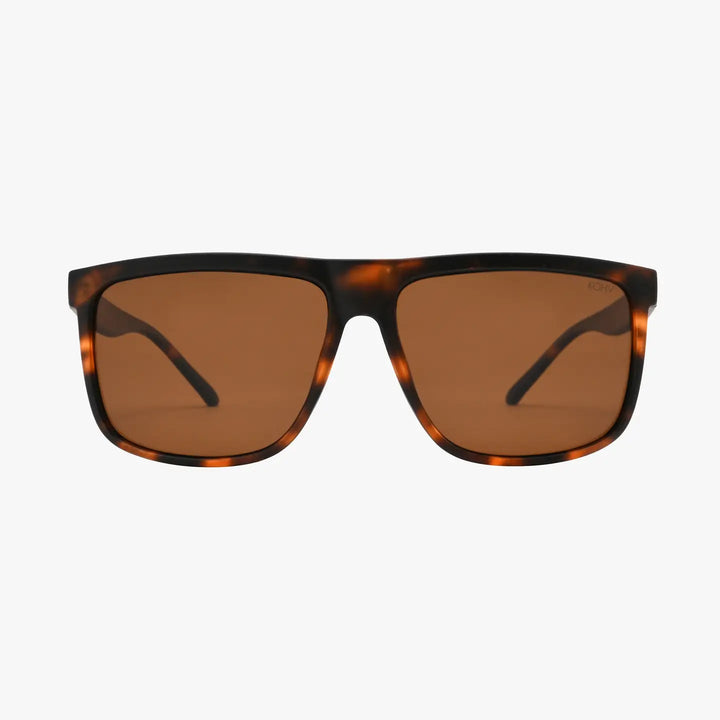 Evans Tortoise Polarized Unisex Square Classic Sunglasses