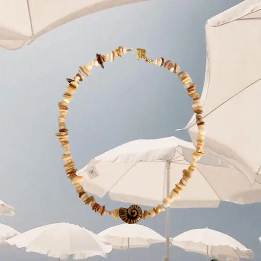 Caramel Shell Necklace