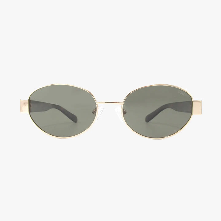 Coco Classic Polarized Oval Metal Fashion Sunglasses