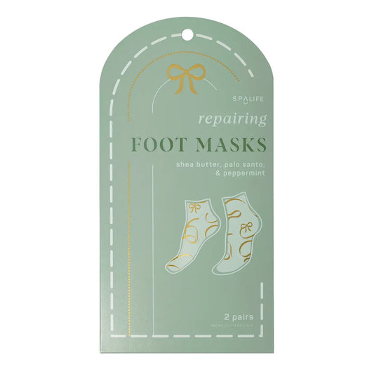 Christmas Holiday Foot Mask with Palo Santo & Peppermint 2ct