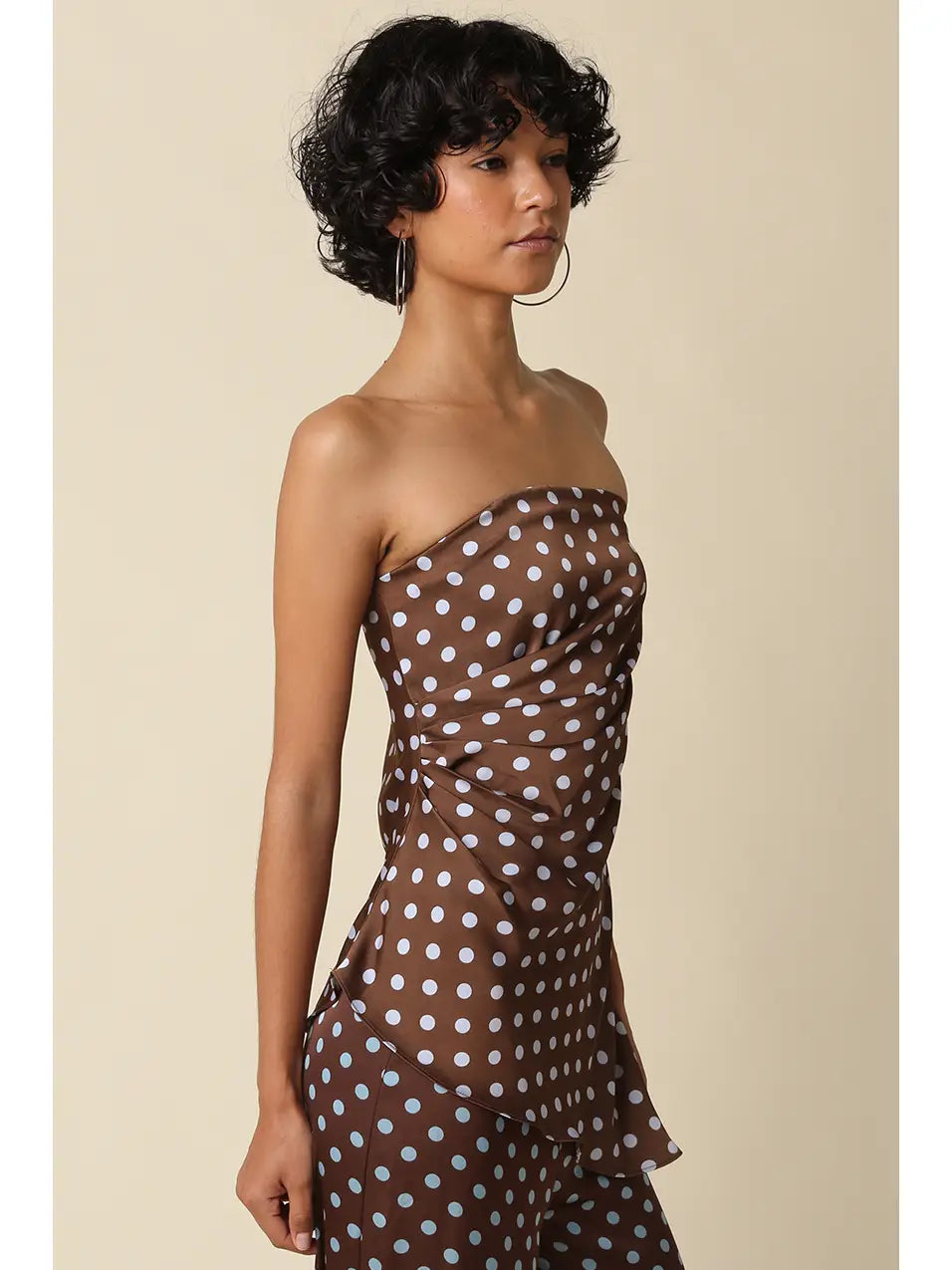 Coco Polka Dot Strapless Top