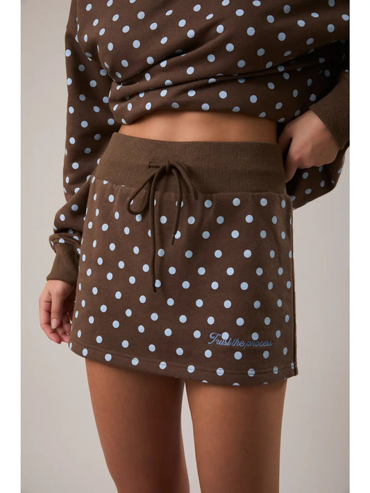 "Trust the Process" Embo Shorts Inside Mini Skirt