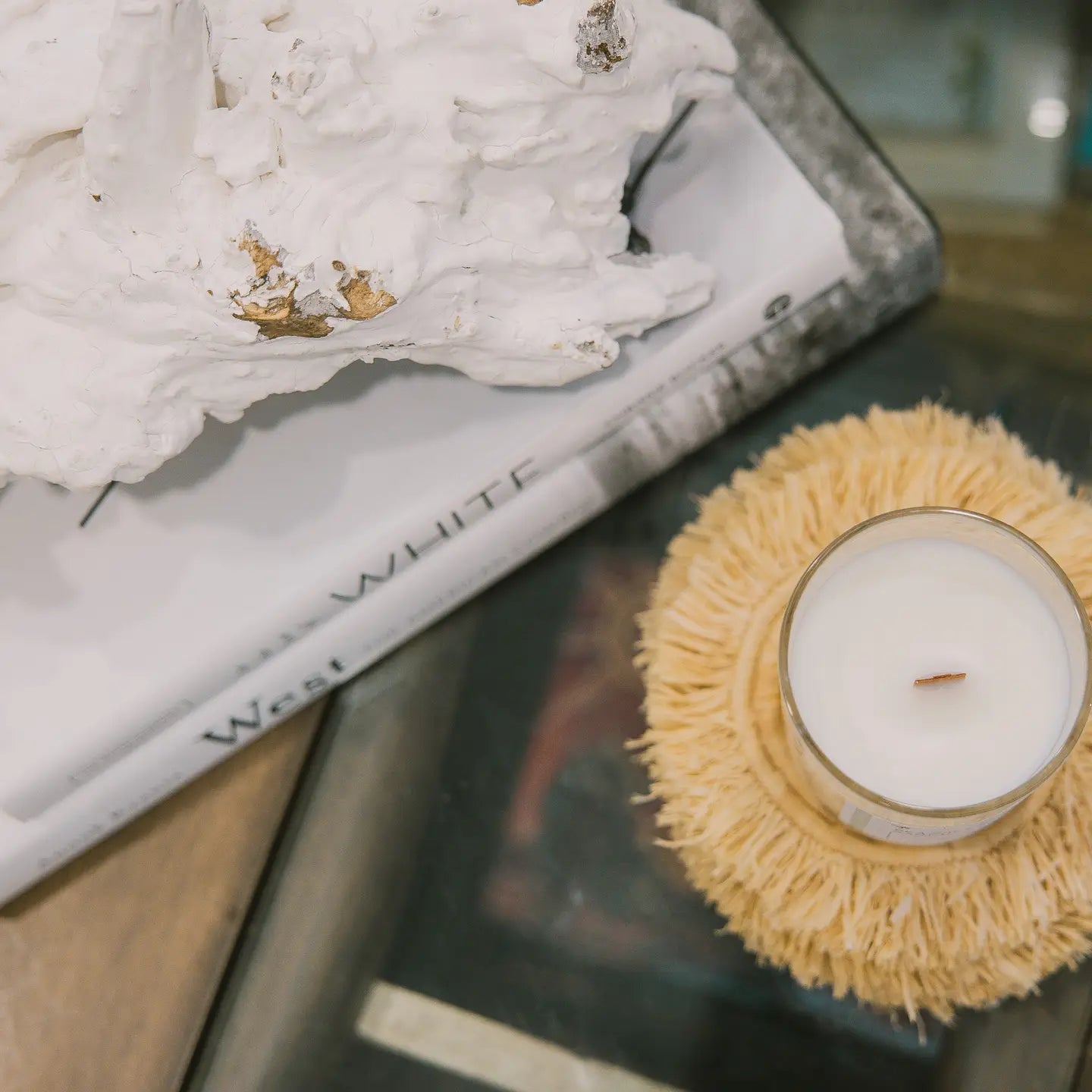 Surf Shack Linens | Luxury Coastal Wood Wick Candle