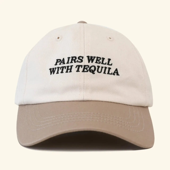 Pairs Well Dad Hat - Bone/Sand